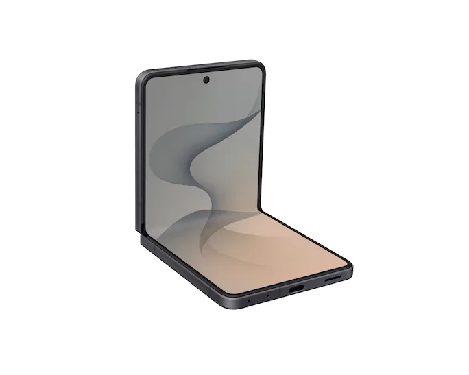 Galaxy Z Flip8 abierto, pantalla plegable